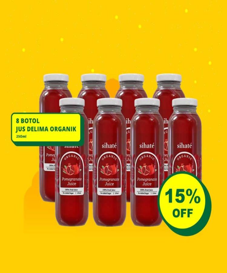 Premium Pomegranate Juice (Organic)-Box Of 8 Bottle